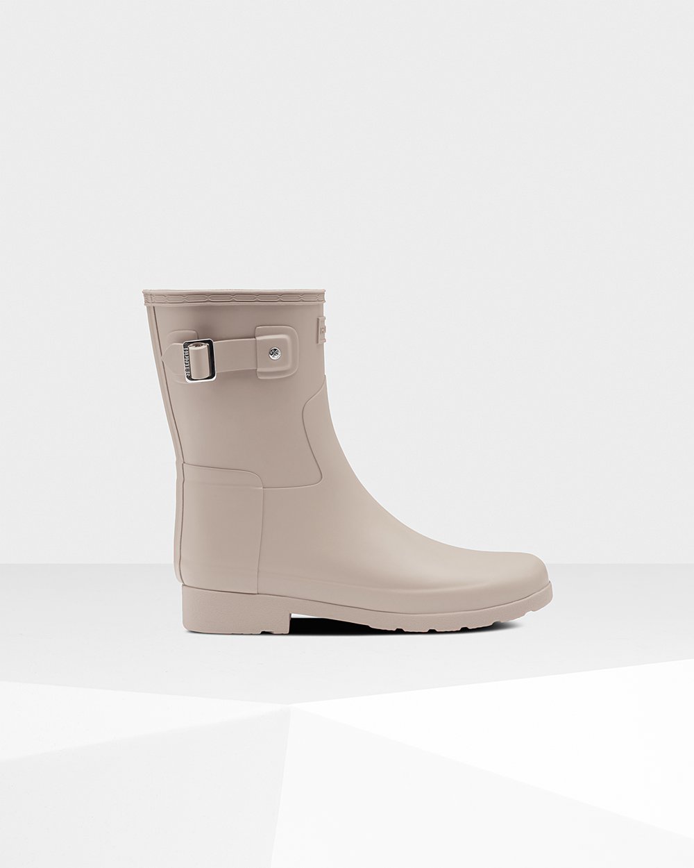 Hunter Refined Slim Fit Short Rain Boots - Clearance Sale Womens Grey - GNJOQC745